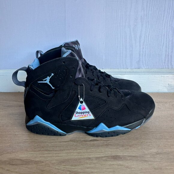 ⭐Nike Air Jordan 7 Retro Chambray Sz 10 Women's shoes Sneakers Black CU9307-004 - Picture 2 of 7